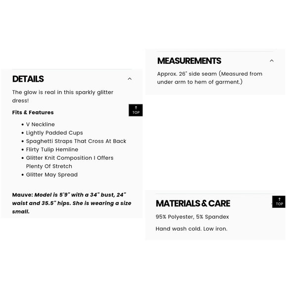 Windsor Glow in Glitter Dress in taupe - Picture 11 of 11